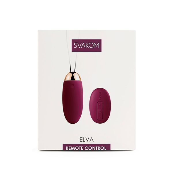 Svakom Elva Violet Vibrating Egg with Remote Control