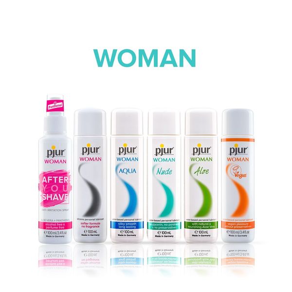 Silicone-based lubricant pjur Woman 30 ml, fragrance-free and preservative-free, specially for her