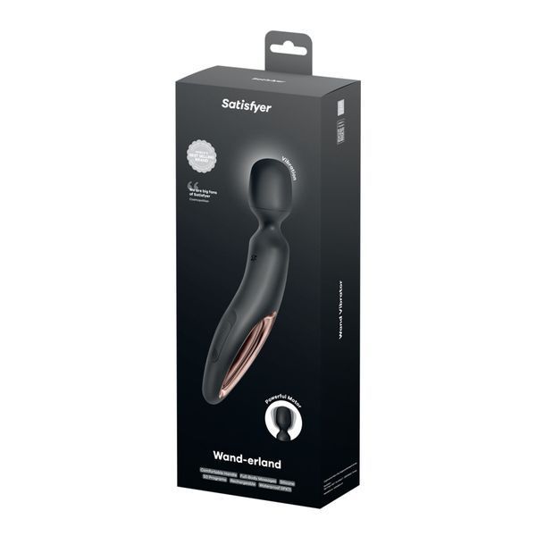 Вібромасажер Satisfyer Wand-erland (Black/Rosegold) SX2698 фото