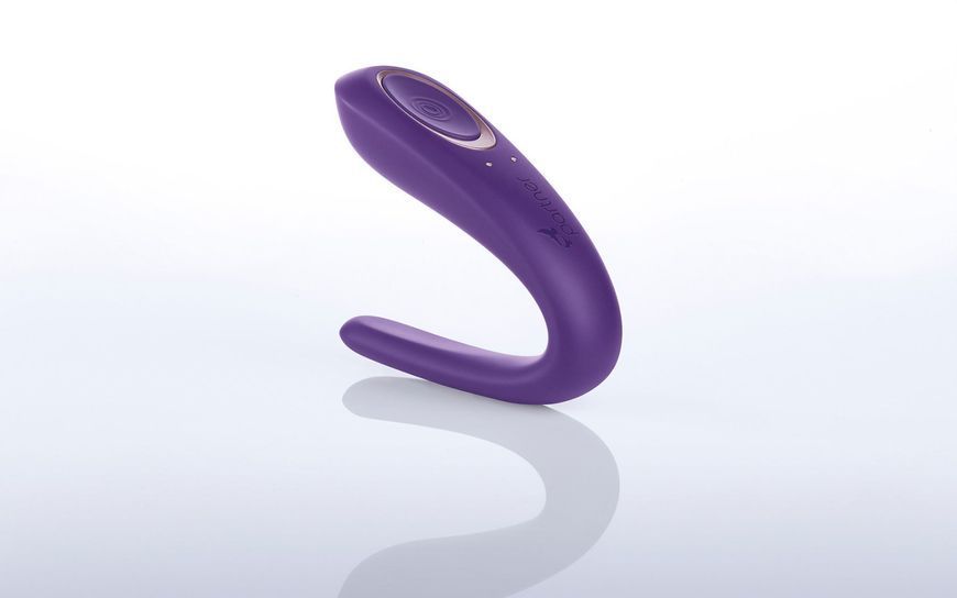 Satisfyer Double Classic Violet Single Motor Couples Vibrator, Фиолетовый