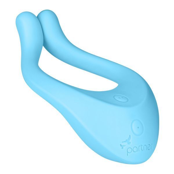 Satisfyer Endless Love Blue Multifunctional Vibrator for Couples, 3 Independent Motors, Light blue