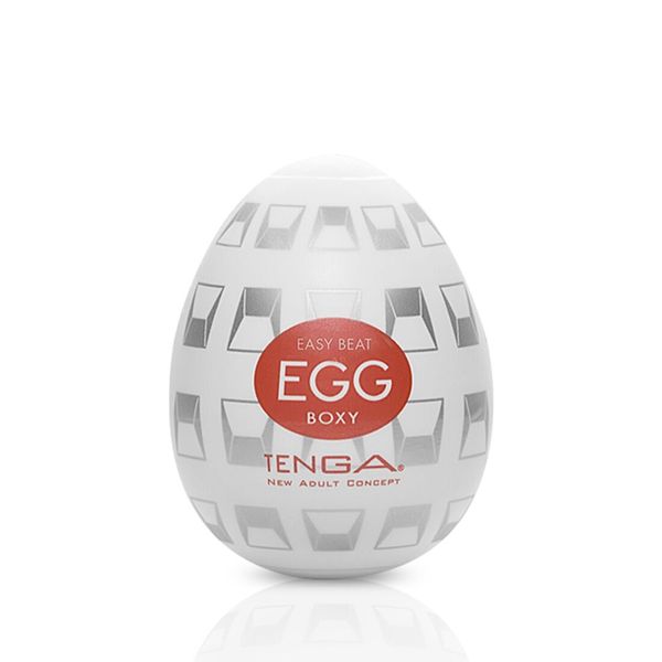 Tenga Egg Boxy masturbator egg with geometric relief