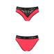 Трусики з широкою гумкою і мереживом Passion PS001 PANTIES S, red-black SO4169 фото 4