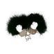 Наручники металеві Adrien Lastic Handcuffs Black з чорним пухнастим оздобленням AD30329 фото 1