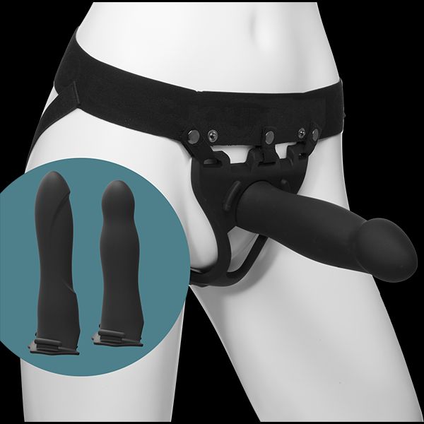 Doc Johnson Body Extensions - BE Ready - Black strapon kit