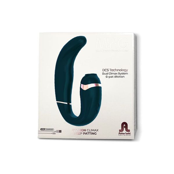 Adrien Lastic My G (Teal) Pulsator with Vacuum Clitoral Stimulation