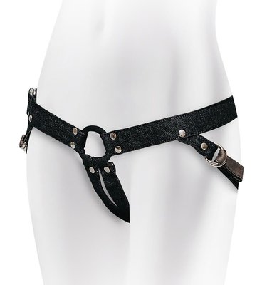 Adrien Lastic Lastic Strap-on Denim Panties