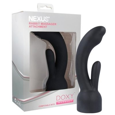 Doxy Number 3 Attachment - Nexus Rabbit Massager as a rabbit vibrator attachment