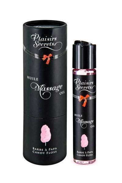 Plaisirs secrets Candy Floss massage oil (59 ml) with aphrodisiacs, edible, gift set