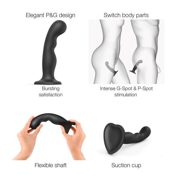 Strap-On-Me Dildo Plug P&G Black S