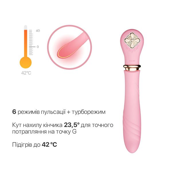 Zalo Sweet Magic - Desire Fairy Pink Heated Pulsator with Turbo Mode