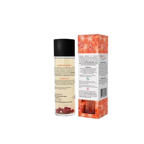 Массажное масло EXSENS Carnelian Apricot (бодрящее с сердоликом) 100мл, натуральное SO2378 фото