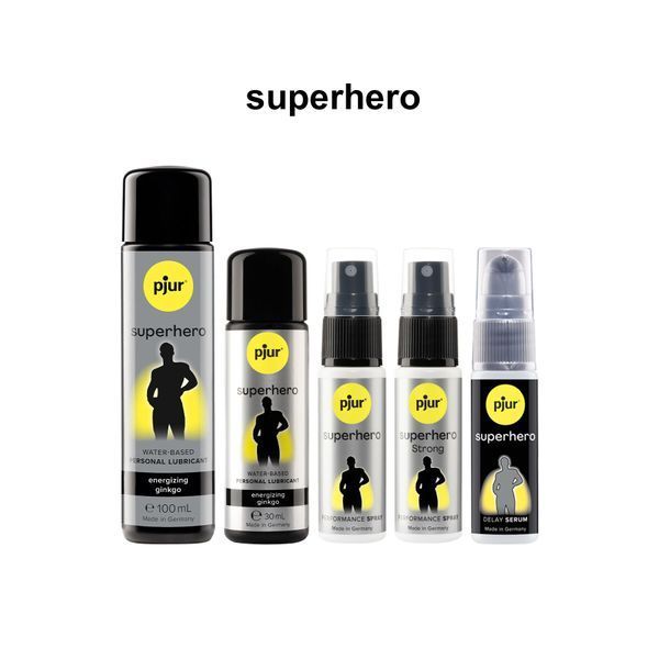 Стимулирующий лубрикант на водной основе pjur Superhero Energizing glide 30 мл, с экстрактом гинкго билоба PJ10580 фото