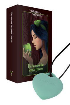 FairyGasm PleasureStone Green Heart Mini Vibrator, 9 Modes, Cord