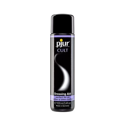 Lubricant for latex and rubber pjur Cult 100 ml, for easy dressing of fetish outfits on the body