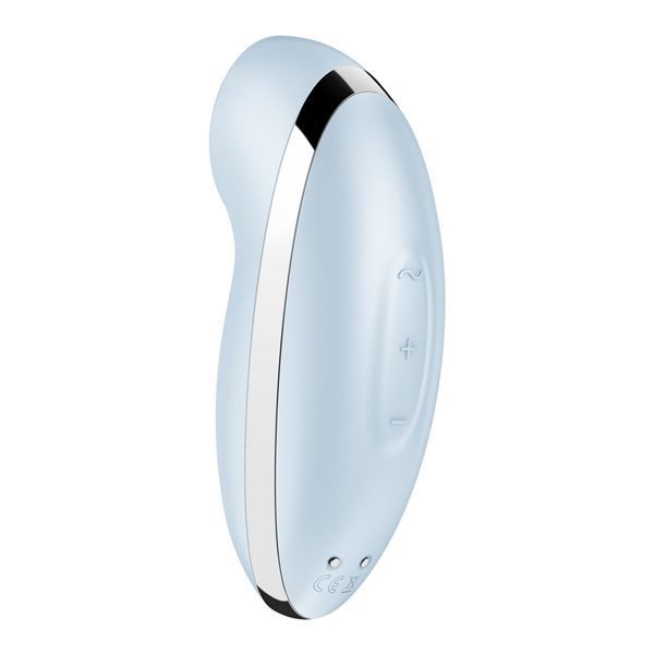 Satisfyer Tap & Climax 2 Blue Vibrating Pulsator with Finger Tapping Effect