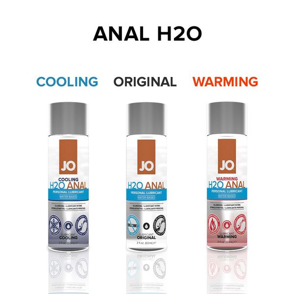 System JO ANAL H2O ORIGINAL Water-Based Anal Lubricant (120ml) vegetable glycerin