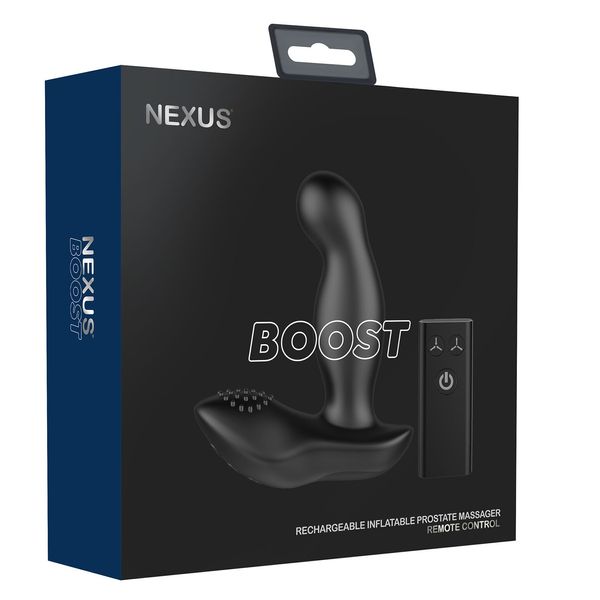 Nexus Boost Prostate Vibrator with inflatable head, remote control