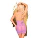 Mesh mini dress with lace bra and strings Penthouse - Bedtime Story Purple S/M