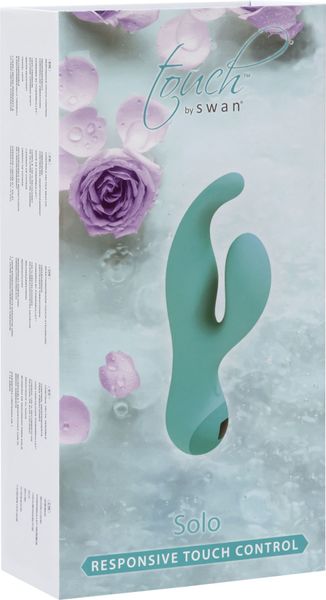 Rabbit vibrator with touch control Touch by SWAN - Solo Teal, deep vibration, for G-spot