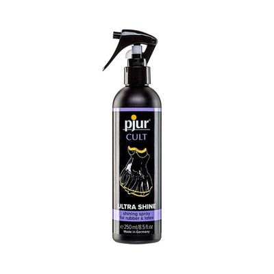 Spray for caring for rubber and latex clothing pjur Cult Ultra Shine 250 ml, gives shine