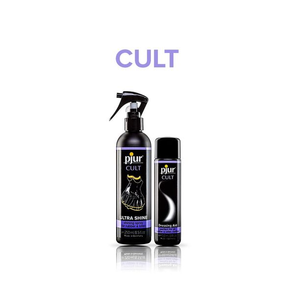 Spray for caring for rubber and latex clothing pjur Cult Ultra Shine 250 ml, gives shine