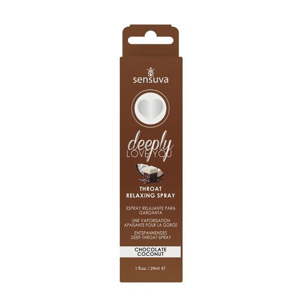 Спрей для мінету Sensuva Deeply Love You Chocolate Coconut (29 мл), для глубокого мінету SO3196 фото