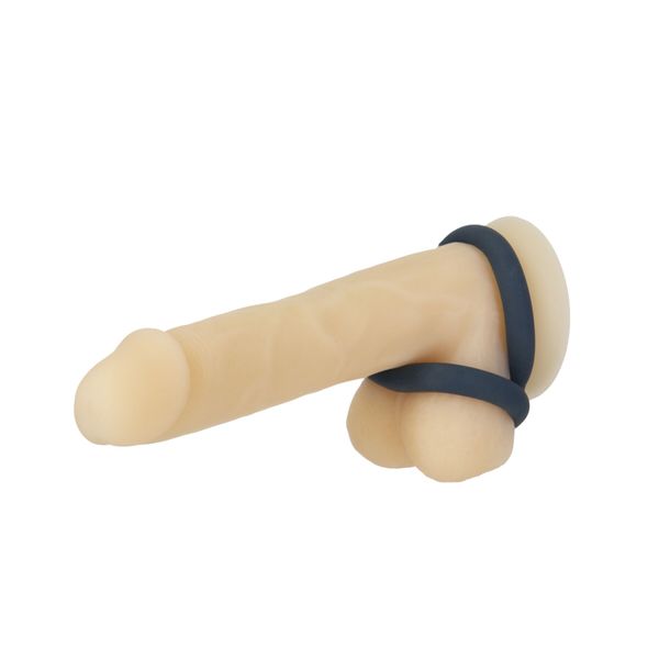 Подвійне ерекційне кільце LUX Active – Tug – Versatile Silicone Cock Ring SO5574 фото