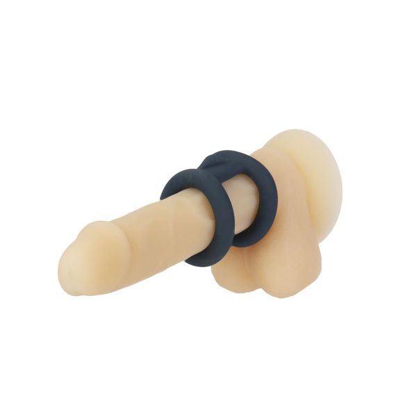 Подвійне ерекційне кільце LUX Active – Tug – Versatile Silicone Cock Ring SO5574 фото