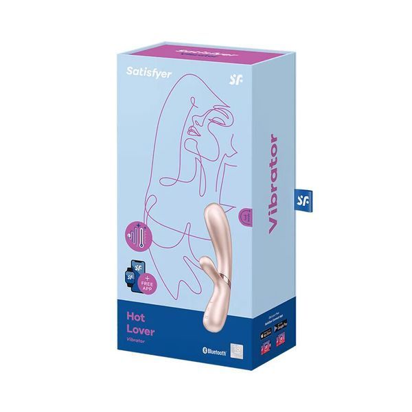 Satisfyer Hot Lover Nude Smart Heated Rabbit Vibrator