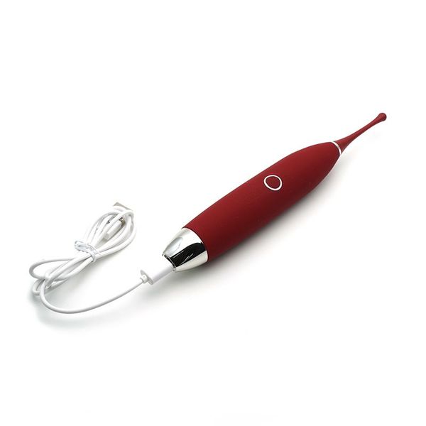 KISTOY C-King Red clitoral vibrator, with two additional attachments, powerful pinpoint stimulation