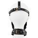 LOCKINK SEVANDA Blowjob Head Muzzle with Leash, Black
