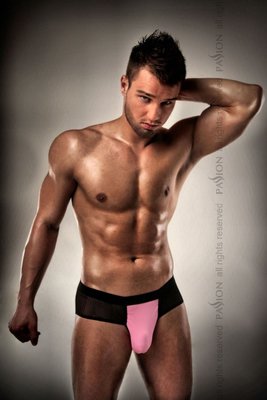 Sale!!! Men's panties with pink fly Passion 007 THONG pink L/XL