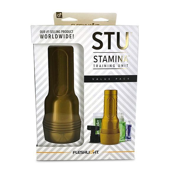 Fleshlight STU Value Pack: suction cup, lubricant, cleaner, and renewer