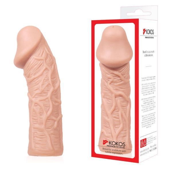 Насадка на член Kokos Extreme Sleeve ES.05 розмір S, потовщувальна, стимулюючий рельєф SO1276 фото