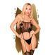 Penthouse Bodystocking with Top and Garter Belt - Sex Dealer Black S/L, Black