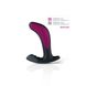 Mystim Twisting Tom Prostate Massager with shape modeling for Electrostimulator, diameter 3.7 cm