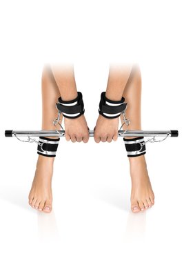 Wrist and ankle restraints Fetish Tentation Submission bar with 4 cuffs