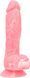 Glow-in-the-dark dildo ADDICTION - BRANDON - 7.5" - PINK G.I.D. /W PB, 19 cm, silicone