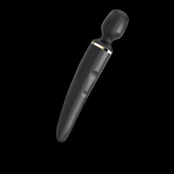 Satisfyer Wand-er Woman Vibrator (Black/Gold), Waterproof, Powerful, XXL
