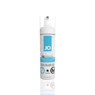 System JO REFRESH Toy Cleaner Foam (207ml) disinfectant, penetrates deeply