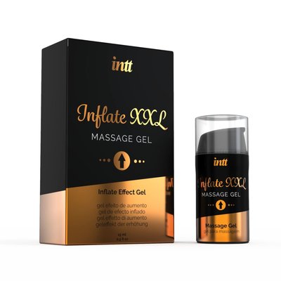 Intt Inflate XXL penis stimulation gel (15 ml) with cinnamon flavor, enhances arousal