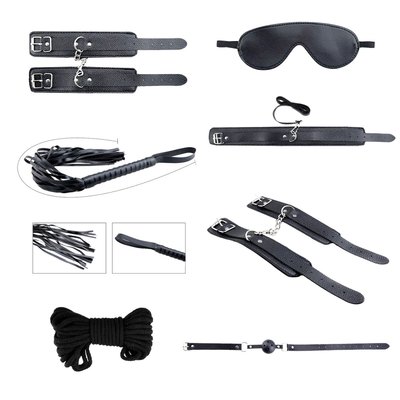 Alive Secret Desires Black BDSM Kit (8 pcs) BDSM accessory set