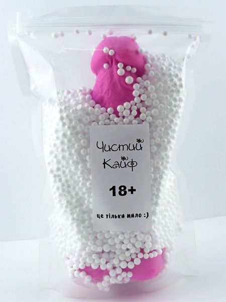 Мило у формі пеніса Чистий Кайф Violet size XL, крафтове мило-член, натуральне SO2769 фото