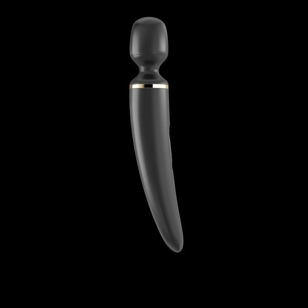 Satisfyer Wand-er Woman Vibrator (Black/Gold), Waterproof, Powerful, XXL
