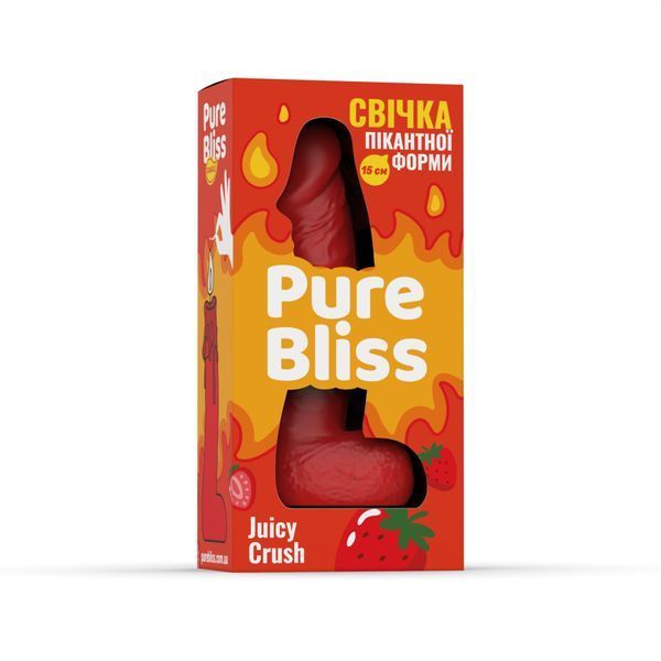 Ароматна свічка пікантної форми Pure Bliss Red Juicy Crush (Ягідний вибух) 15 см SX3034 фото