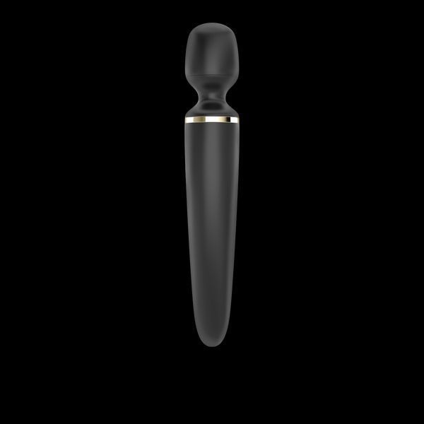 Satisfyer Wand-er Woman Vibrator (Black/Gold), Waterproof, Powerful, XXL