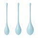 Satisfyer Yoni Power 2 Light Blue Yoni Bead Set, diameter 2-2.5-3 cm, weight 22-44-73 g
