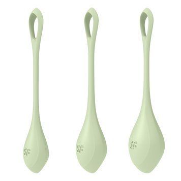 Набір йоні-намистин Satisfyer Yoni Power 2 Light Green, діаметр 2-2,5-3 см, маса 22-44-73 г SO5549 фото