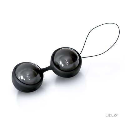 Вагинальные шарики LELO Luna Beads Noir Black, смещенный центр тяжести, диаметр 2,9 см, 2х37 г SO8685 фото